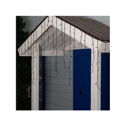 Гирлянда «Бахрома» 3×0.9 м, IP44, УМС, тёмная нить, 232 LED, свечение мульти, 220 В