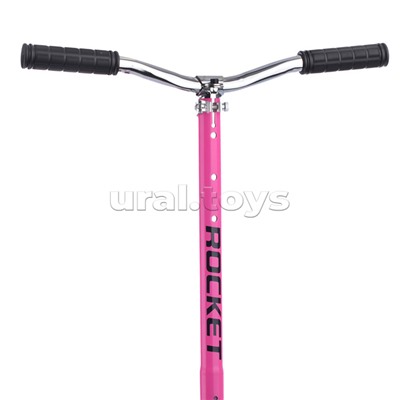Самокат 2-х колесный ROCKET,колеса PU/ 200 мм,ABEC 7, розовый