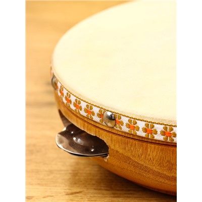 Сувенирный музыкальный инструмент «Бубен», 19×19×7 см, махагон