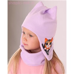 01-15-A Комплект флис (ушанка+снуд) (50-52)