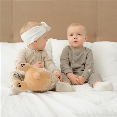 Комбинезон Крошка Я, BASIC LINE, рост 86-92 см, цвет бежевый