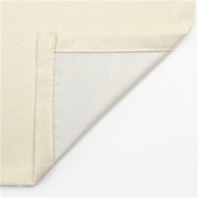 Штора портьерная «Этель. Структурная», 130×300 см, молочная