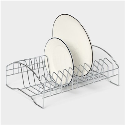 Сушилка для посуды Доляна, 28.5×20×10 см, хромированная