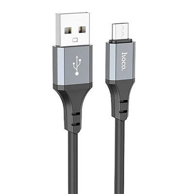 Кабель USB - micro USB Hoco X86 Spear 12W 100см 2,4A  (black)