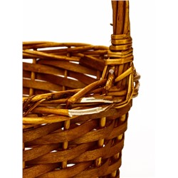УЦЕНКА Корзина плетеная (ива): 38×27хH14хHH37, 1 шт., натуральный
