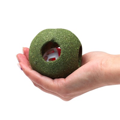 Игрушка для кошек из прессованной кошачьей мяты «Двойная радость», 8 см