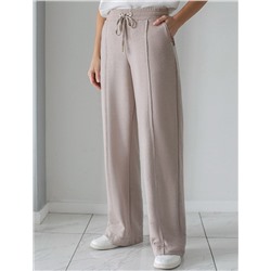 Брюки прямые из премиального футера двухнитки с эластаном