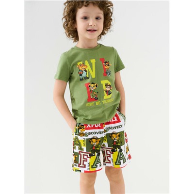 Комплект трикотажный для мальчиков: фуфайка (футболка), шорты