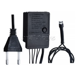 Электрогирлянда светодиодная 10 м, 200 ламп, холодный