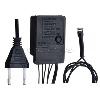 Электрогирлянда светодиодная 10 м, 200 ламп, холодный