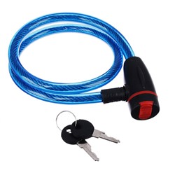 VETTA Замок велосипедный противоугонный тросовый 12x800мм, металл, пластик, 3 цвета