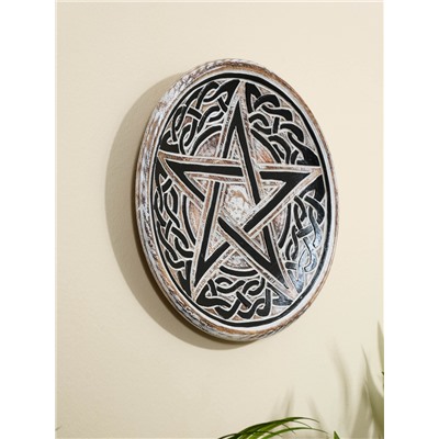 Панно резное «Кельтская пентаграмма», дерево, 30×30×2.5 см