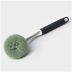 Щётка для мытья посуды с пластиковой губкой Raccoon Breeze, 30×6 см