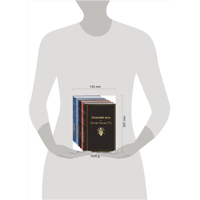 Эксмо Стокер Б., Лавкрафт Г.Ф., По Э.А. и др. "Набор "Классика ужаса" (из 5 книг: Золотой жук, Призрак Оперы, Дракула, Мифы Ктулху, Война миров. Человек-невидимка)"