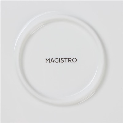 Тарелка Magistro «Лакомка», d=30 см, фарфор, белая