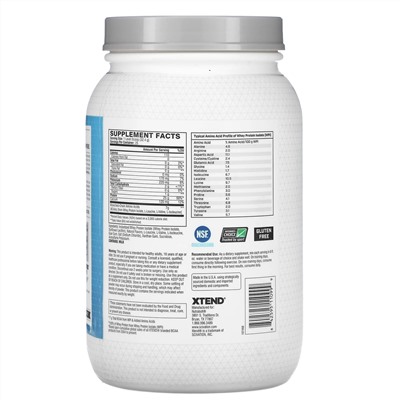 Xtend, Pro, изолят сывороточного протеина, со вкусом ванильного мороженого, 810 г (1,78 фунта)