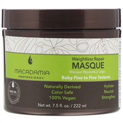 Macadamia Professional, Невесомая восстанавливающая маска, для тонких волос, 222 мл (7,5 жидк. унции)