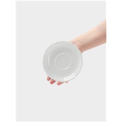 Блюдце Hanna Knövell, d=14 см, к чашке 150 мл штабелируемой, фарфор, белое