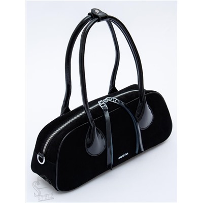 Сумка женская кожаная 91161MSS black Velina Fabbiano-Safenta