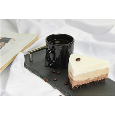 Кружка Доляна Coffee break, 150 мл, керамика, чёрная