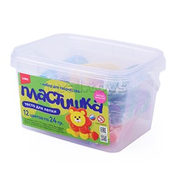 Тесто для лепки. Пластишка. 12 цветов