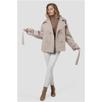 01-12223 Пальто женское демисезонное (пояс)