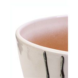 Горшок для цветов «Азия », 8 л, d=29.5 см, h=23 см, с поддоном, керамика, белый