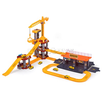 Парковка "Приключения на стройке" (125 предметов) в коробке