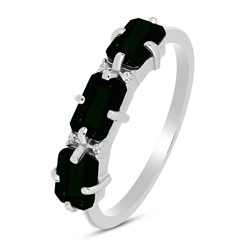 Кольцо, сапфир корунд, Ниагара