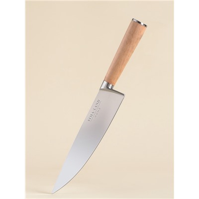 Нож кухонный шеф SL Home «Калабрия», нержавеющая сталь, 20.5 см, бежевый