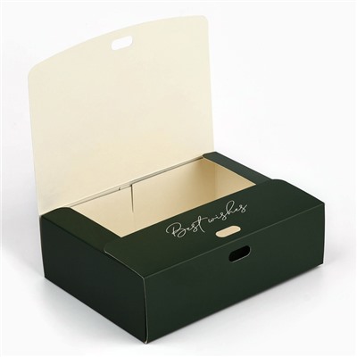 Коробка подарочная новогодняя складная «Верь в чудо», 16.5×12×5 см, Новый год