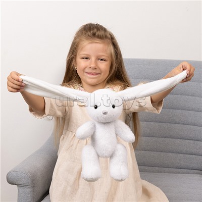 Зайка Белый, 20 см, в коробке