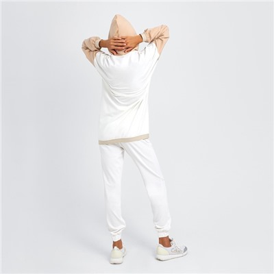 Худи женское MINAKU: Casual Collection цвет бежевый/экрю, р-р 42