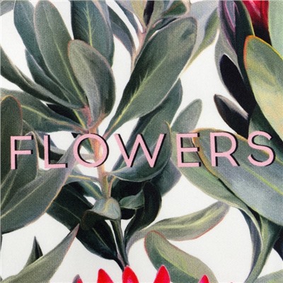 Полотенце «Этель» Flowers, 40×73 см, 100% хлопок, саржа 190 г/м²