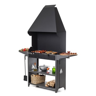 Мангал Professional Standart Zont PSZ3000, 158.2×41.2×207.9 см, 3 мм, полки, с крышей