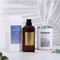 Набор диффузор ароматический Aromame, гардения жасминовидная, 500 мл, круглая банка