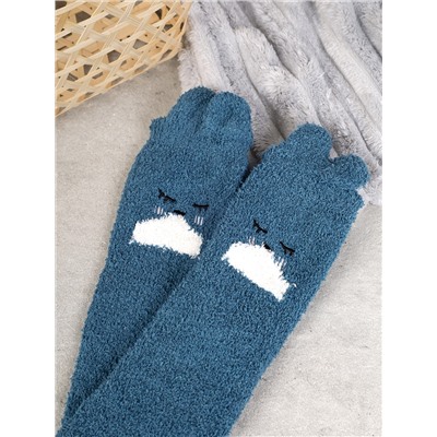 Носки женские флисовые р. 35-40 Лапки новогодний №10 / MNZ-16/10 /уп 12 /700654