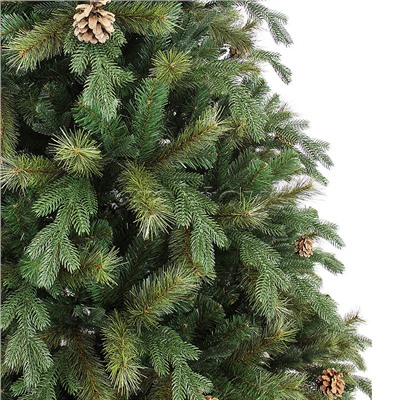 Ель искусственная "Боярская" зеленая с шишками 1,5 м