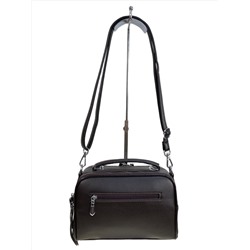 Женская сумка из искусственной кожи и замши, цвет шоколад