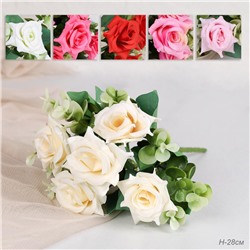 Цветок искусственный Букет роз 28 см / ZJ3170 /уп 2/600/