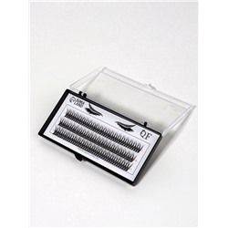 Набор накладных ресниц «Ласточкин хвост», пучки, 12 мм, толщина 0.1 мм, изгиб С, 12 D