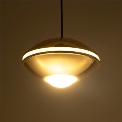 Светильник «Сатурея» LED 11 Вт 3000К золото 11.5×11.5×8-108 см BayerLux