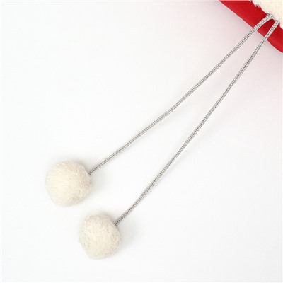 Лежанка «Снежок», 56×46×13 см, красный