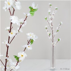 Цветок искусственный Сакура 118 см / WP-6 /уп 5/50/300/белая