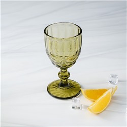 Бокалы для вина Magistro «Ла-Манш», 250 мл, 9×15.2 см, набор 6 шт., стекло, зелёные