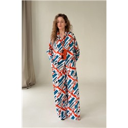 Брюки  СЕТ001Б/01/Синий, оранжевый