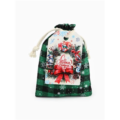 Чай чёрный в холщовом мешке «Новогодний венок», 30 г