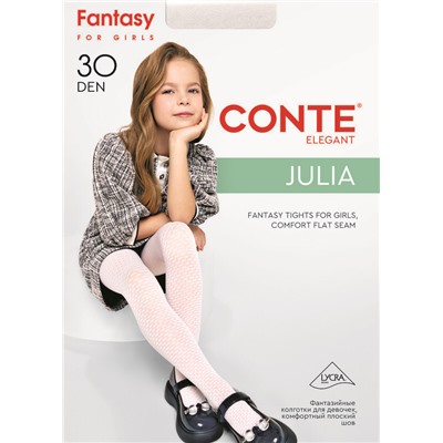 CONTE Колготки с ажурным геометрическим рисунком JULIA