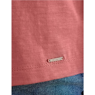 Футболка из фактурного полотна из 100% хлопка