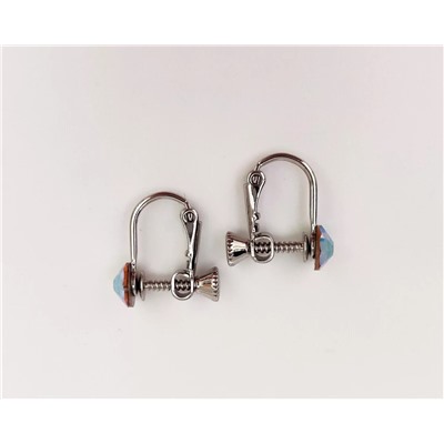 Серьги с кристаллами Swarovski Кубик